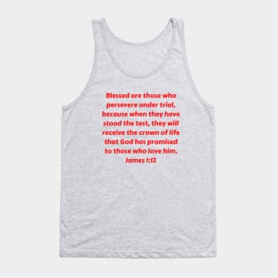 Bible Verse James 1:12 Tank Top